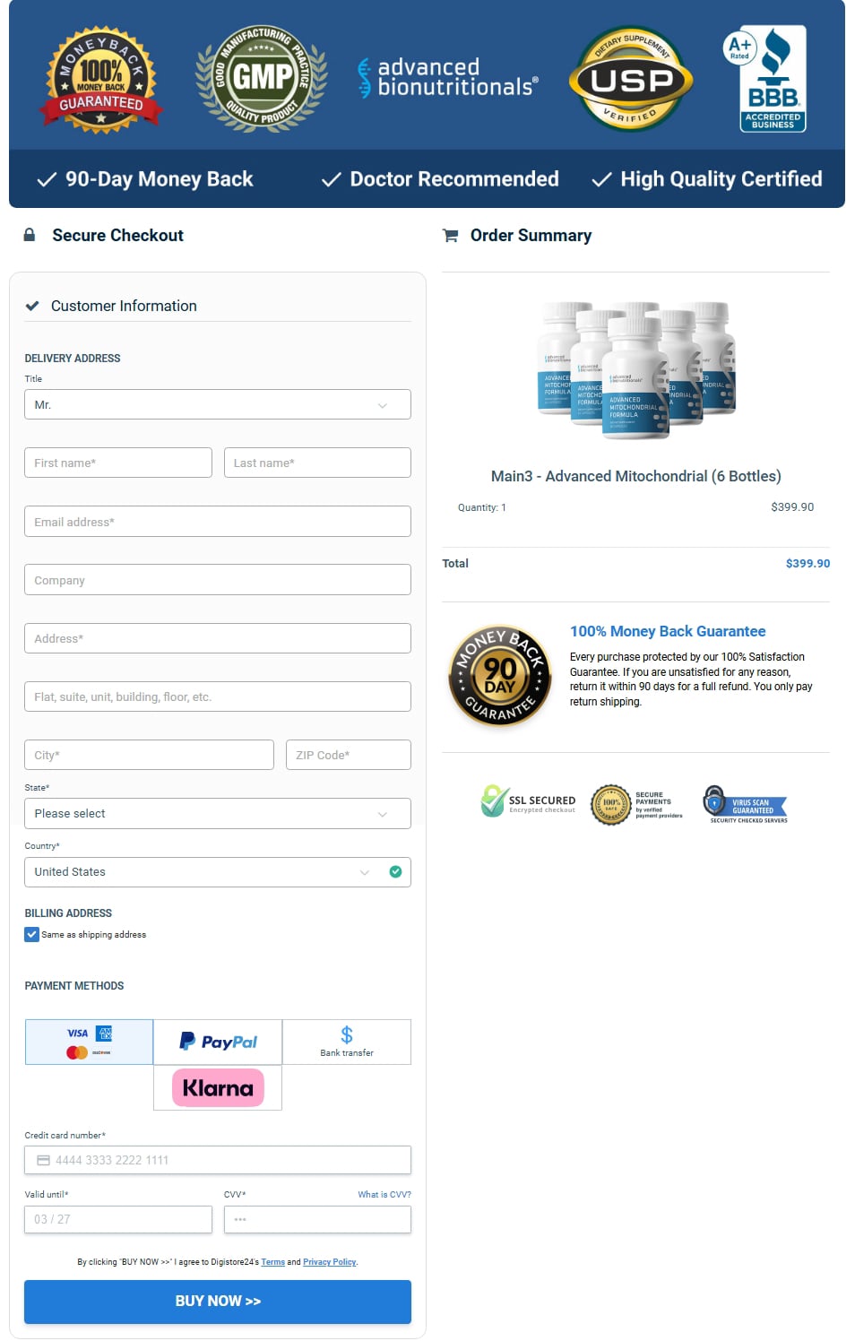 Advanced Mitochondrial Formula Buy Now